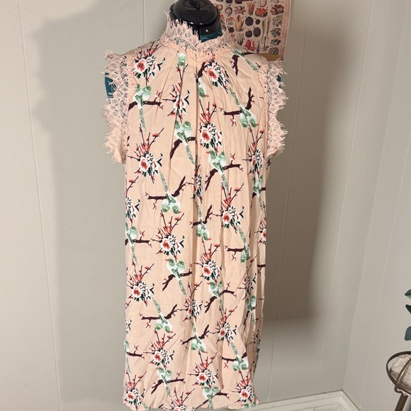 Chelsea & Violet Pink Lace Detail Dress - Picture 1 of 5